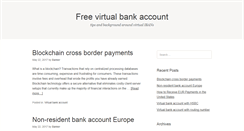 Desktop Screenshot of freevirtualbankaccount.com
